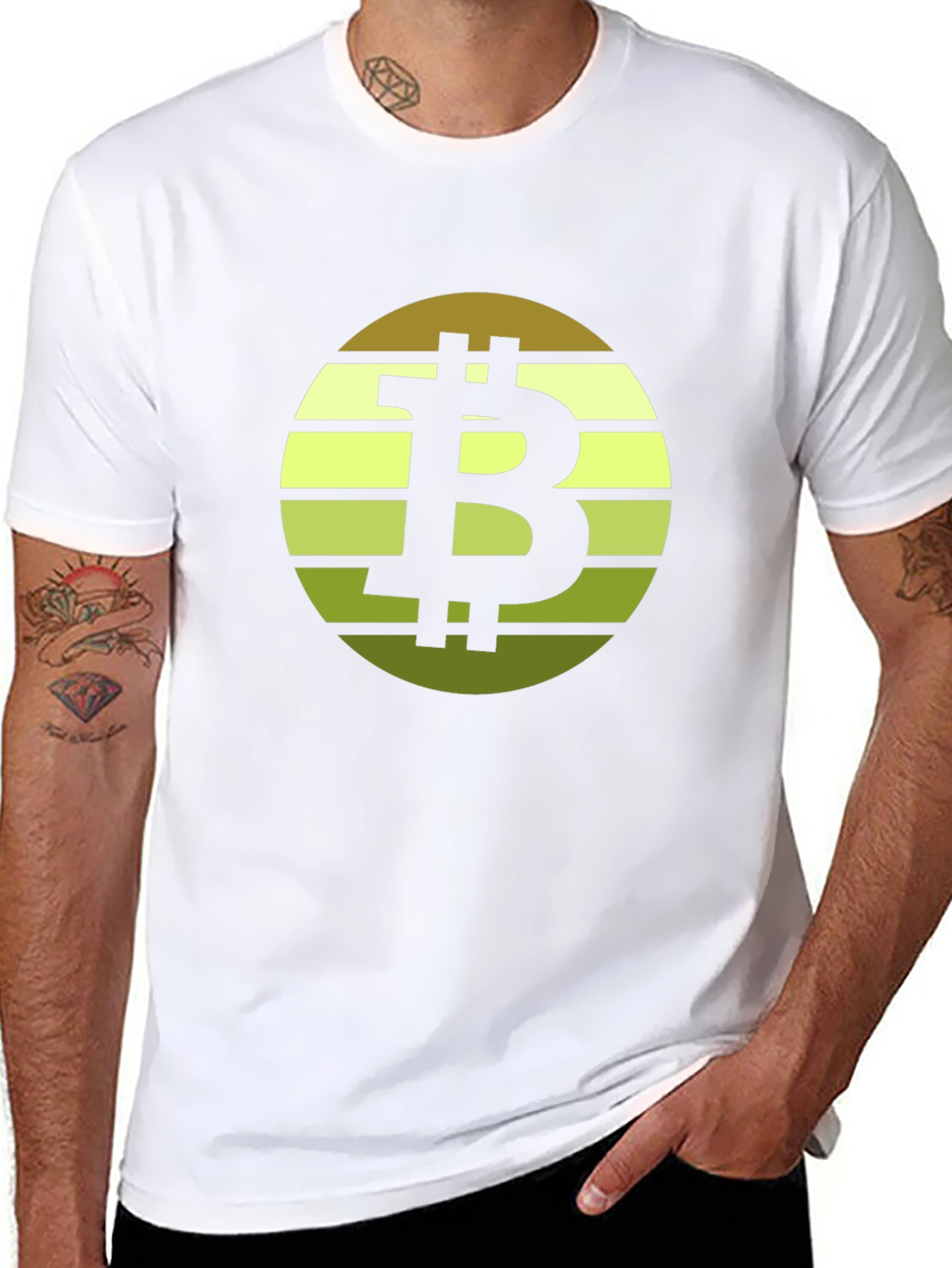 Bitcoin Sunset Graphic Tee