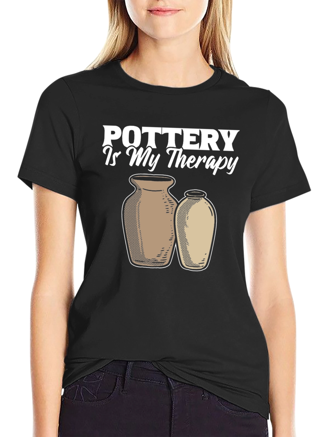Pottery is My Therapy Graphic T-Shirt