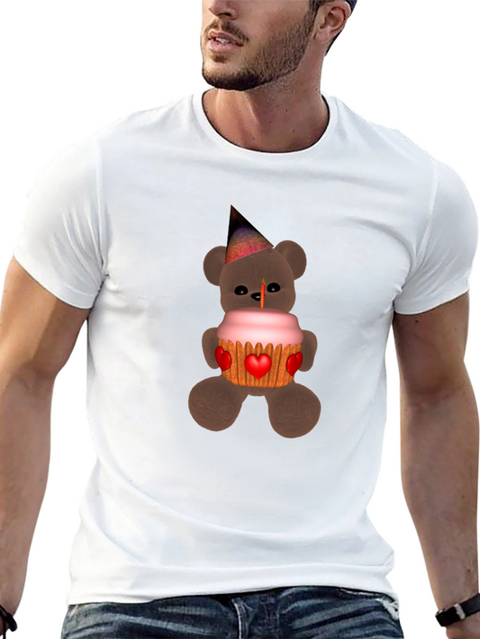 Bear Holding Cupcake T-Shirt