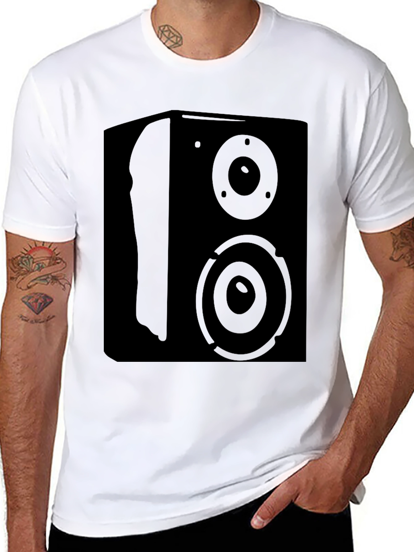 Speaker Graphic Tee - Black