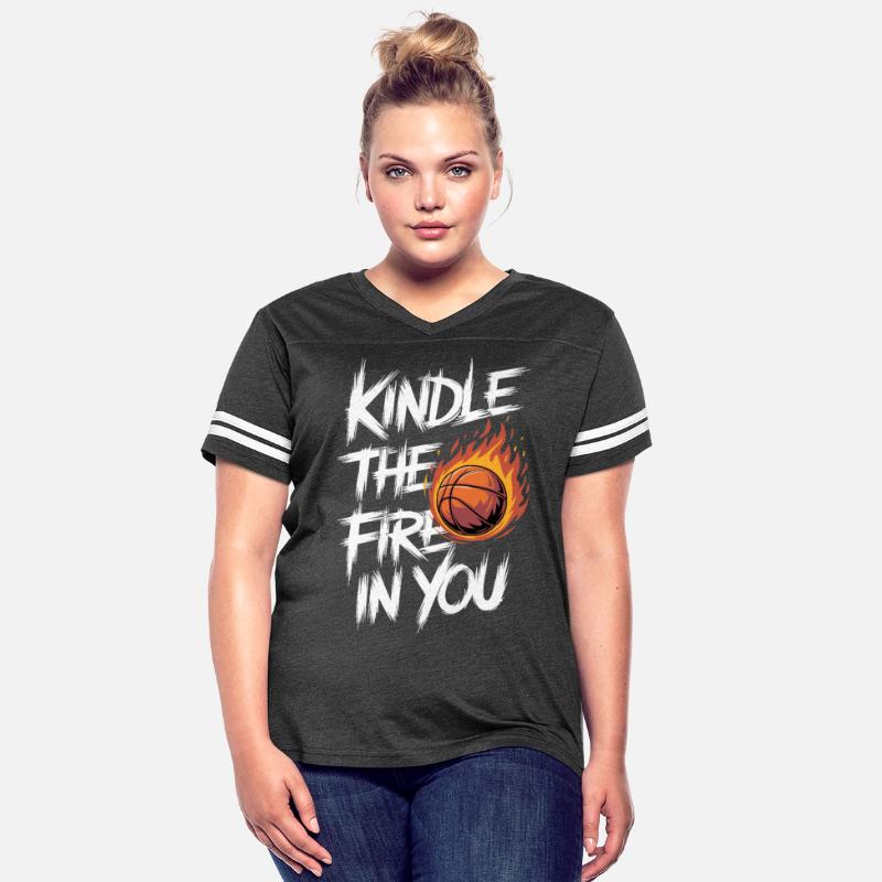 Kindle the Fire in You - Fiery Basketball Design