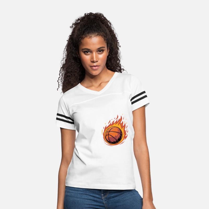 Kindle the Fire in You - Fiery Basketball Design