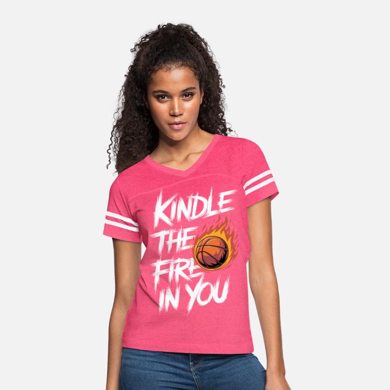 Kindle the Fire in You - Fiery Basketball Design