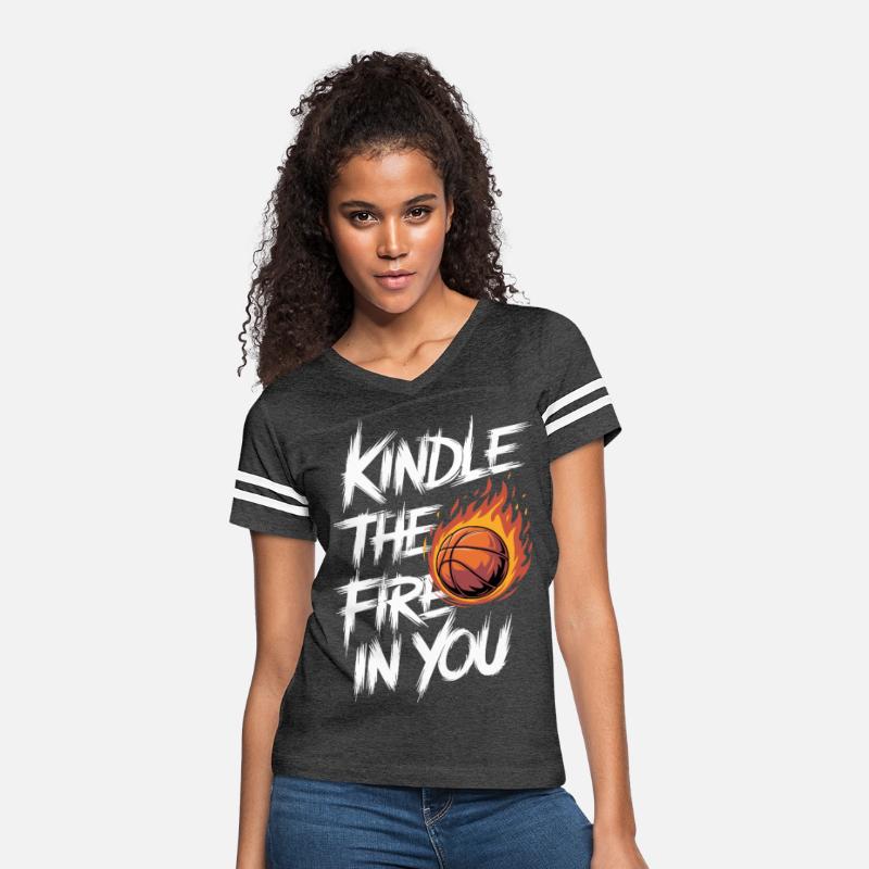 Kindle the Fire in You - Fiery Basketball Design