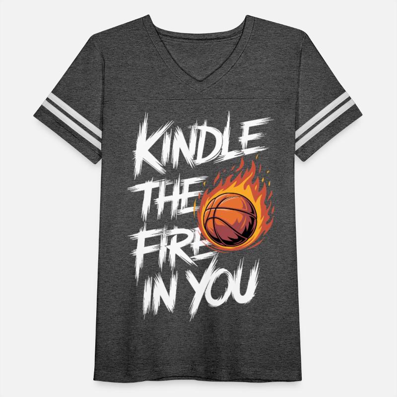 Kindle the Fire in You - Fiery Basketball Design