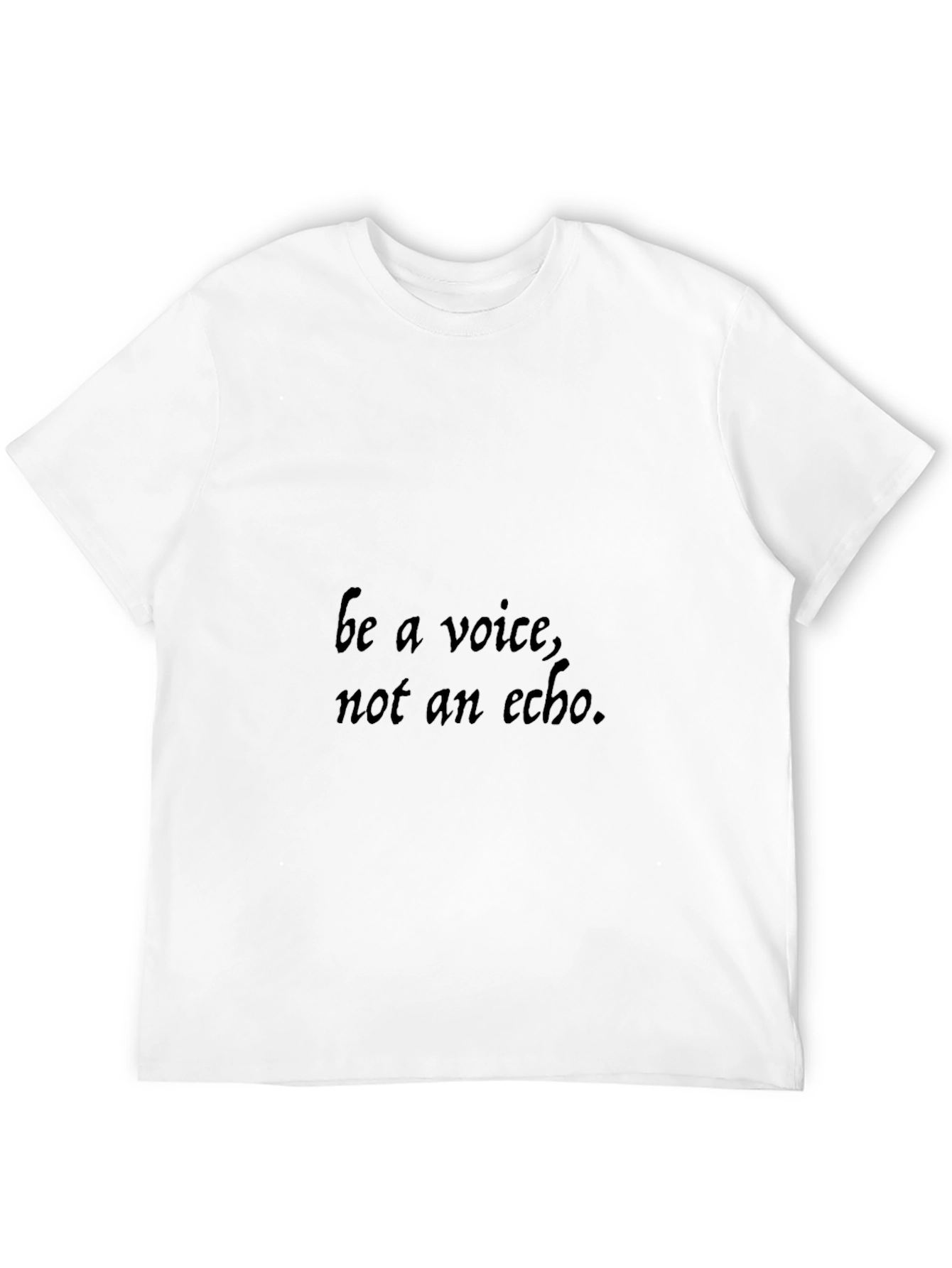 Be a Voice Tee - Empowering Black Graphic T-Shirt