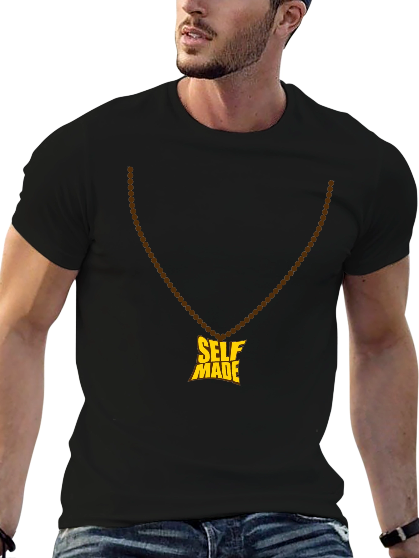 Self Made Graphic Tee - Mens Black T-Shirt