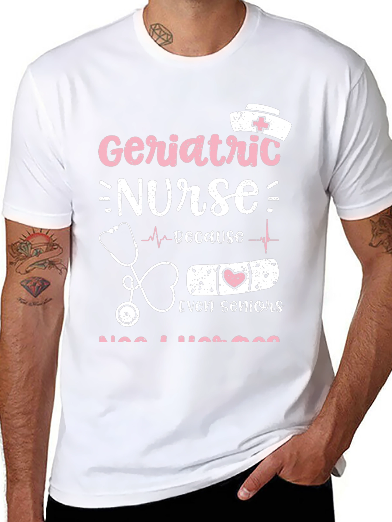 Geriatric Nurse Tee: Senior Care Appreciation