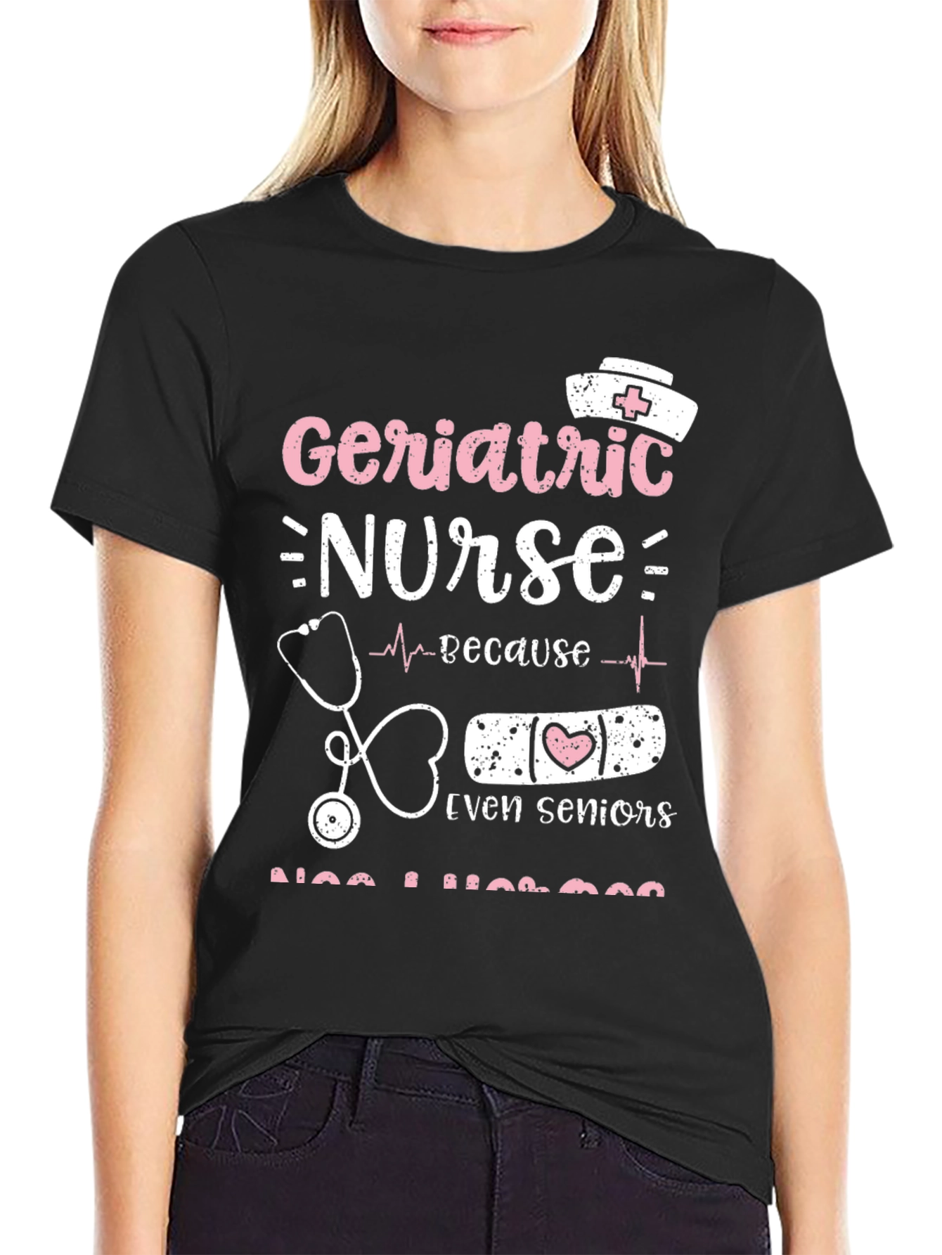 Geriatric Nurse Tee: Senior Care Appreciation