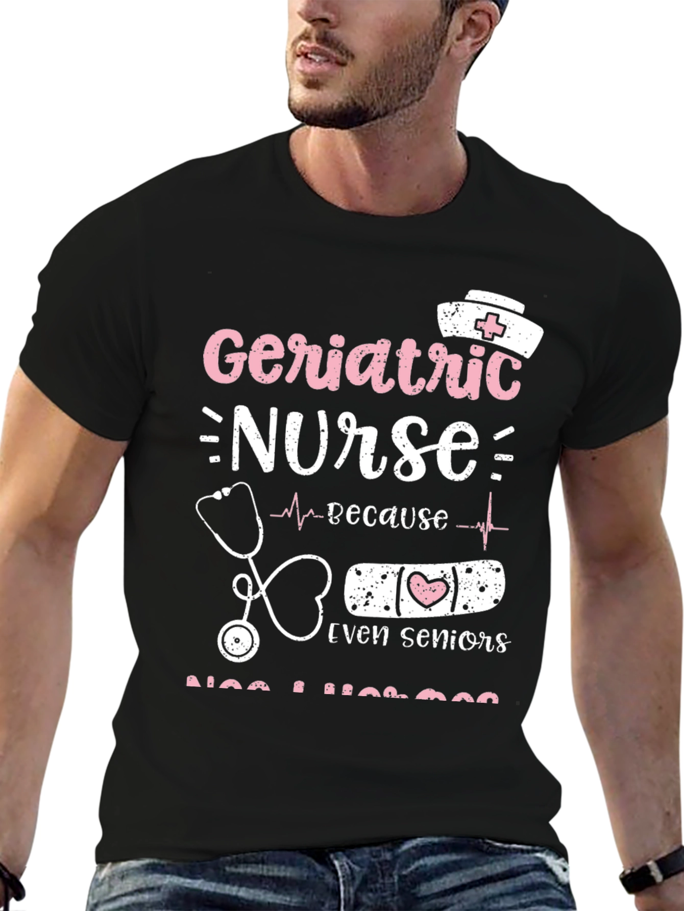 Geriatric Nurse Tee: Senior Care Appreciation