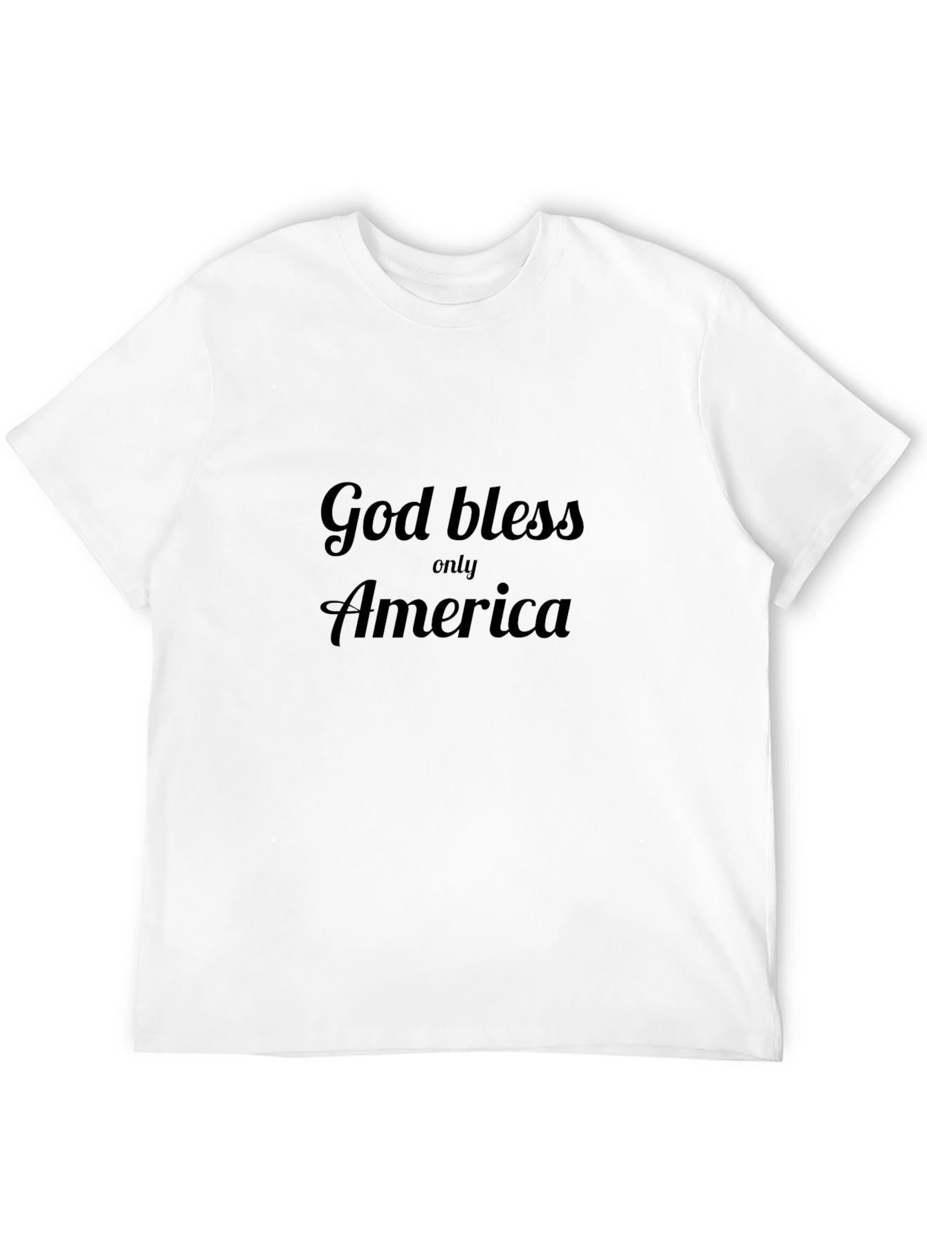 God Bless America Black Tee