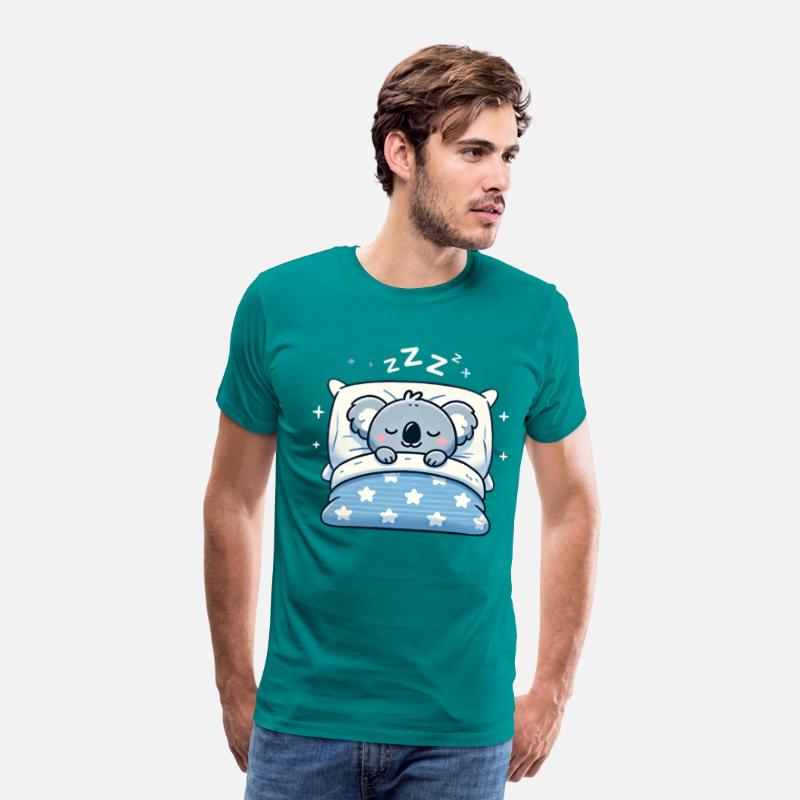 Koala Sleeping In Bed At Night Time