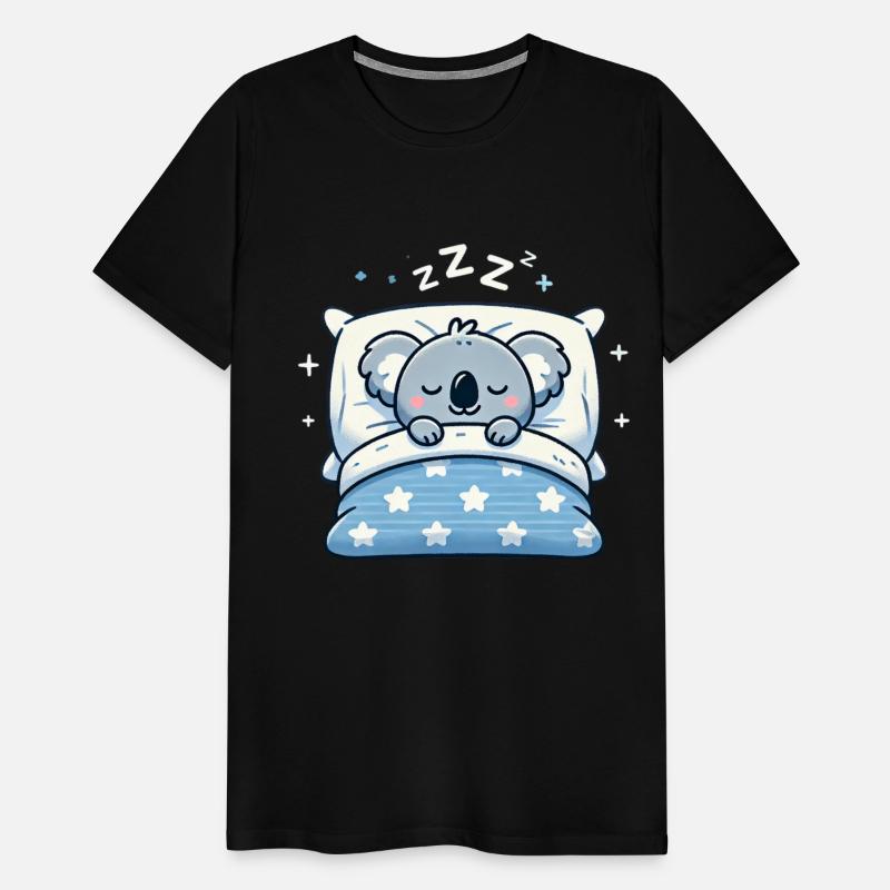 Koala Sleeping In Bed At Night Time