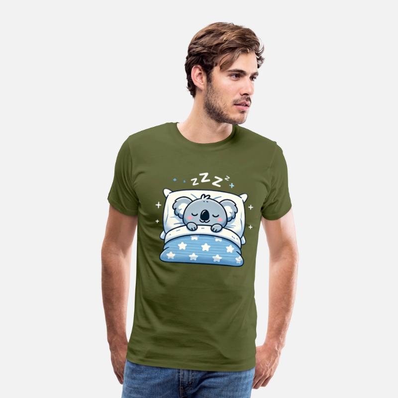 Koala Sleeping In Bed At Night Time