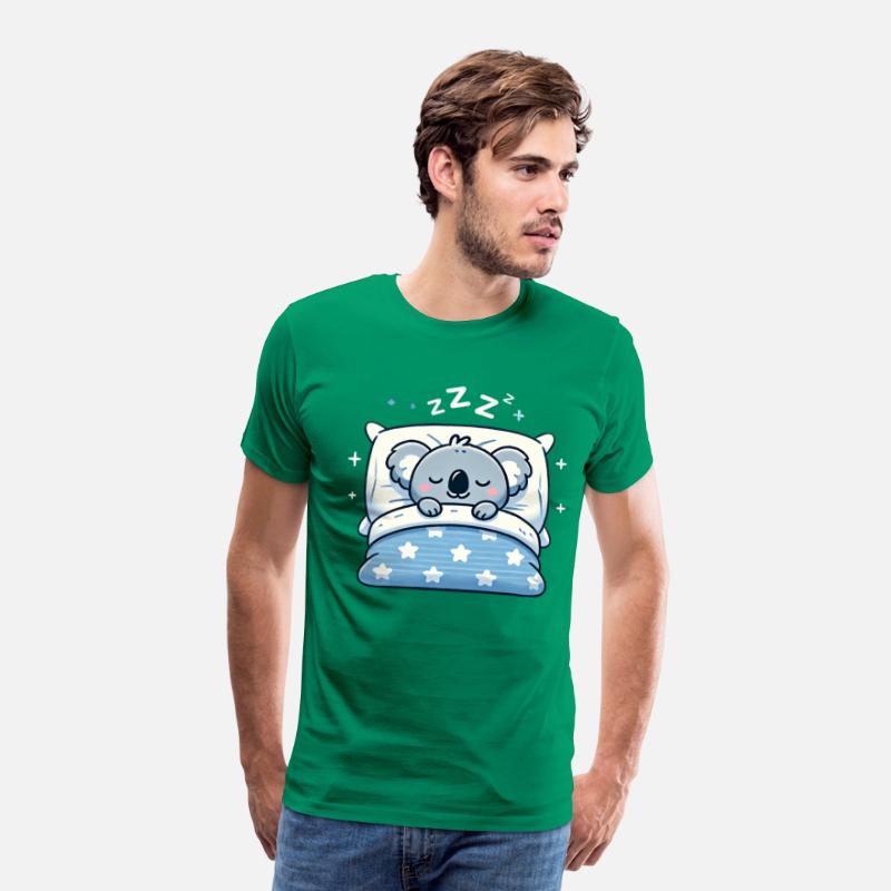 Koala Sleeping In Bed At Night Time