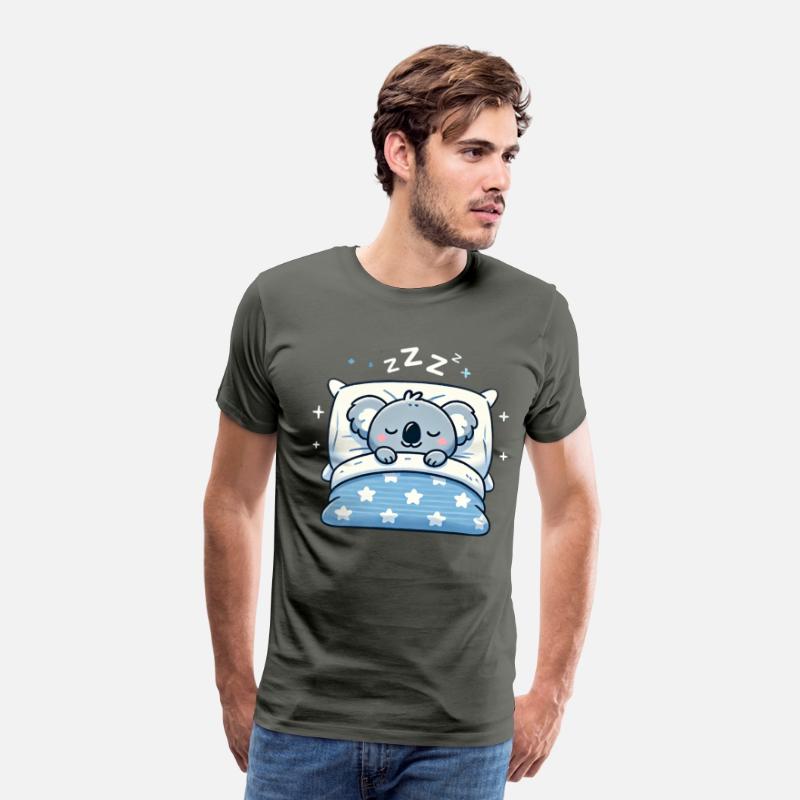 Koala Sleeping In Bed At Night Time