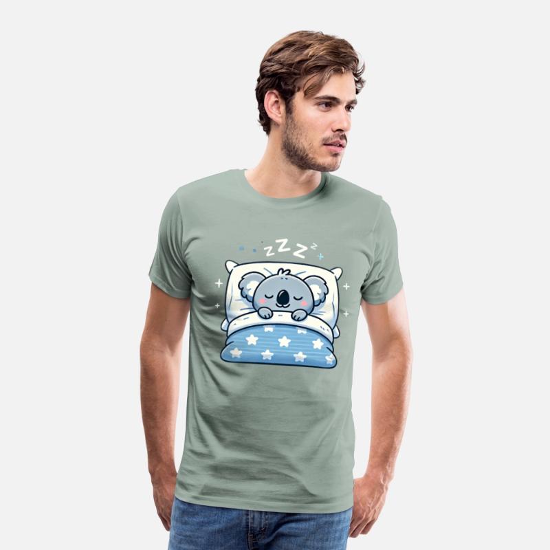 Koala Sleeping In Bed At Night Time