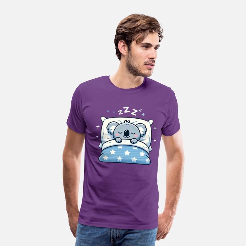 Koala Sleeping In Bed At Night Time