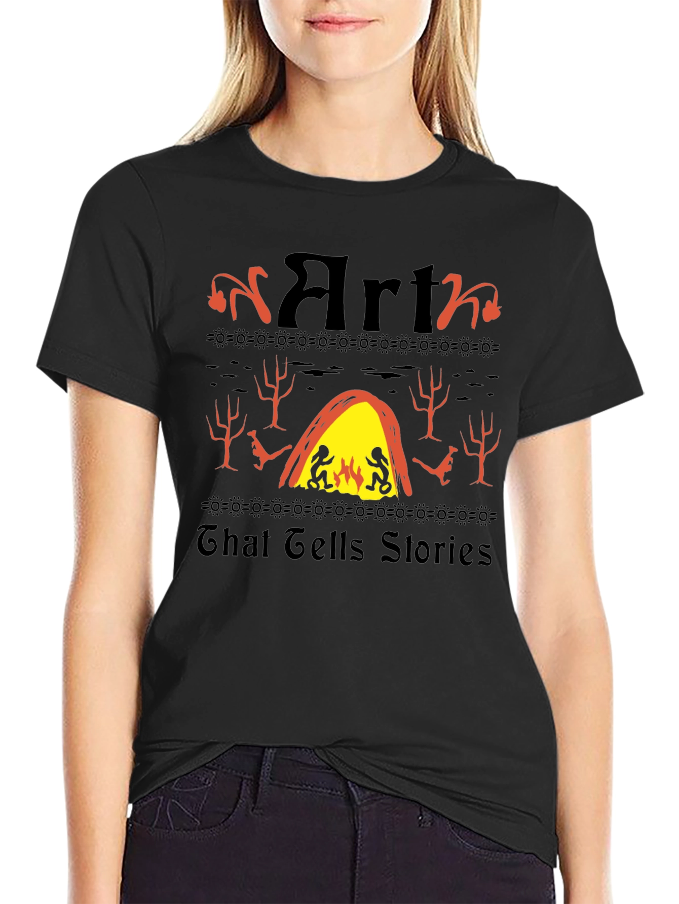 Art That Tells Stories Graphic Tee Shirt