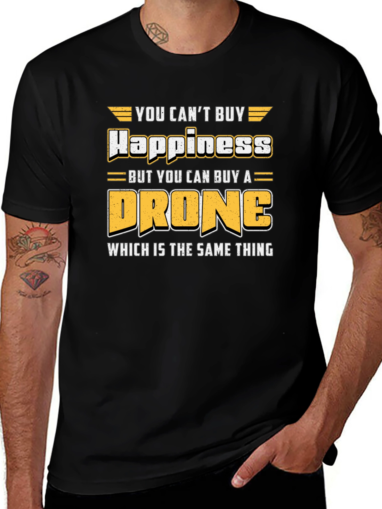 Drone Happiness T-Shirt: Pilot Aviation Humor