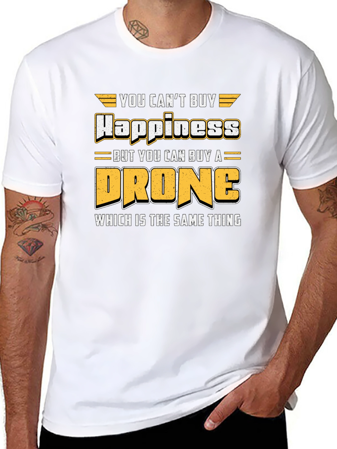 Drone Happiness T-Shirt: Pilot Aviation Humor