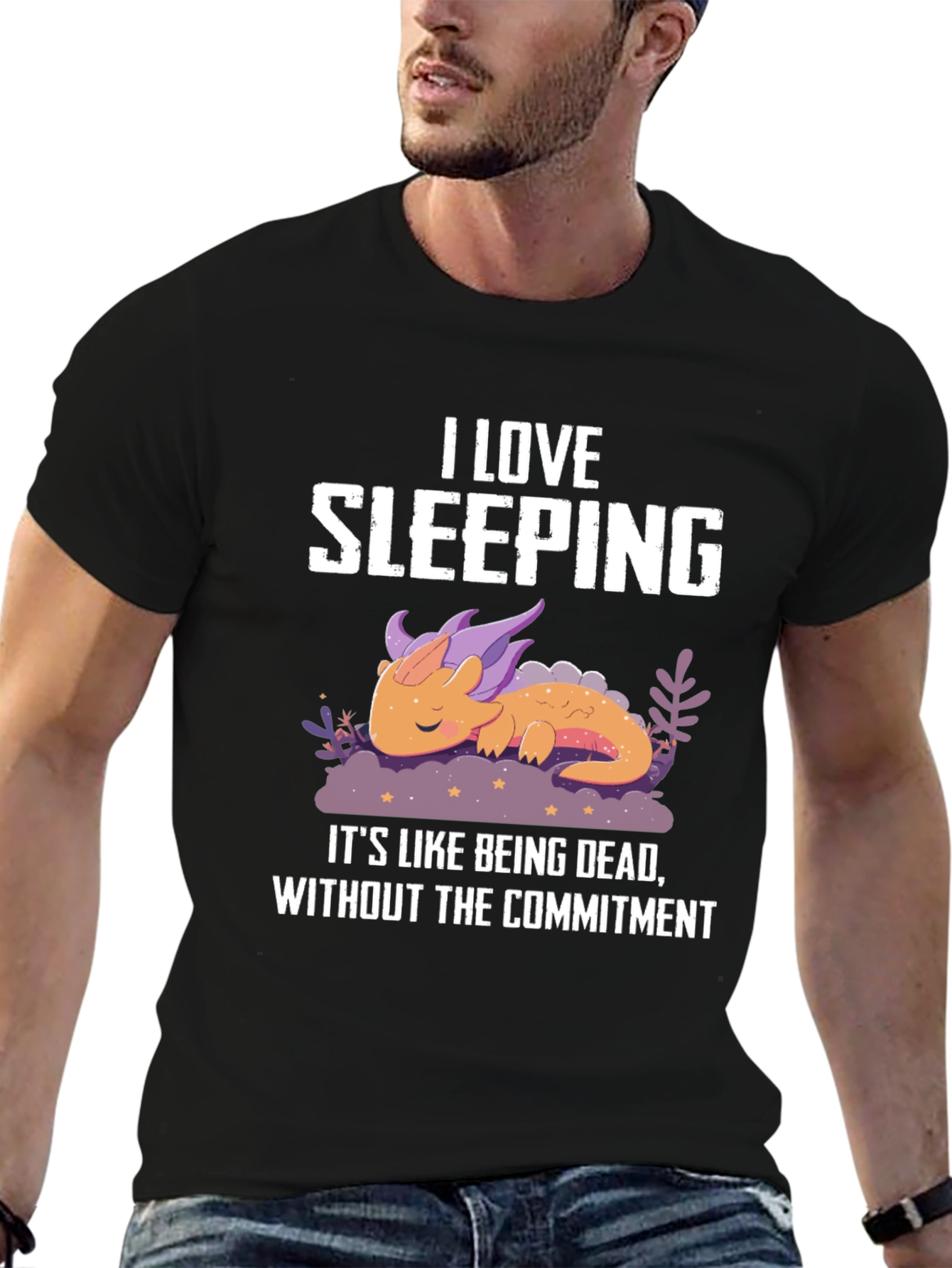 I Love Sleeping Dragon Graphic Tee