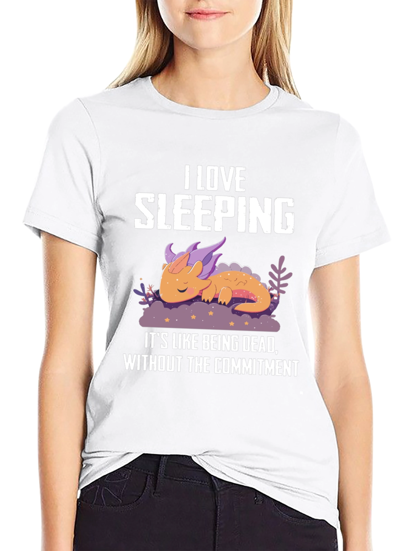 I Love Sleeping Dragon Graphic Tee