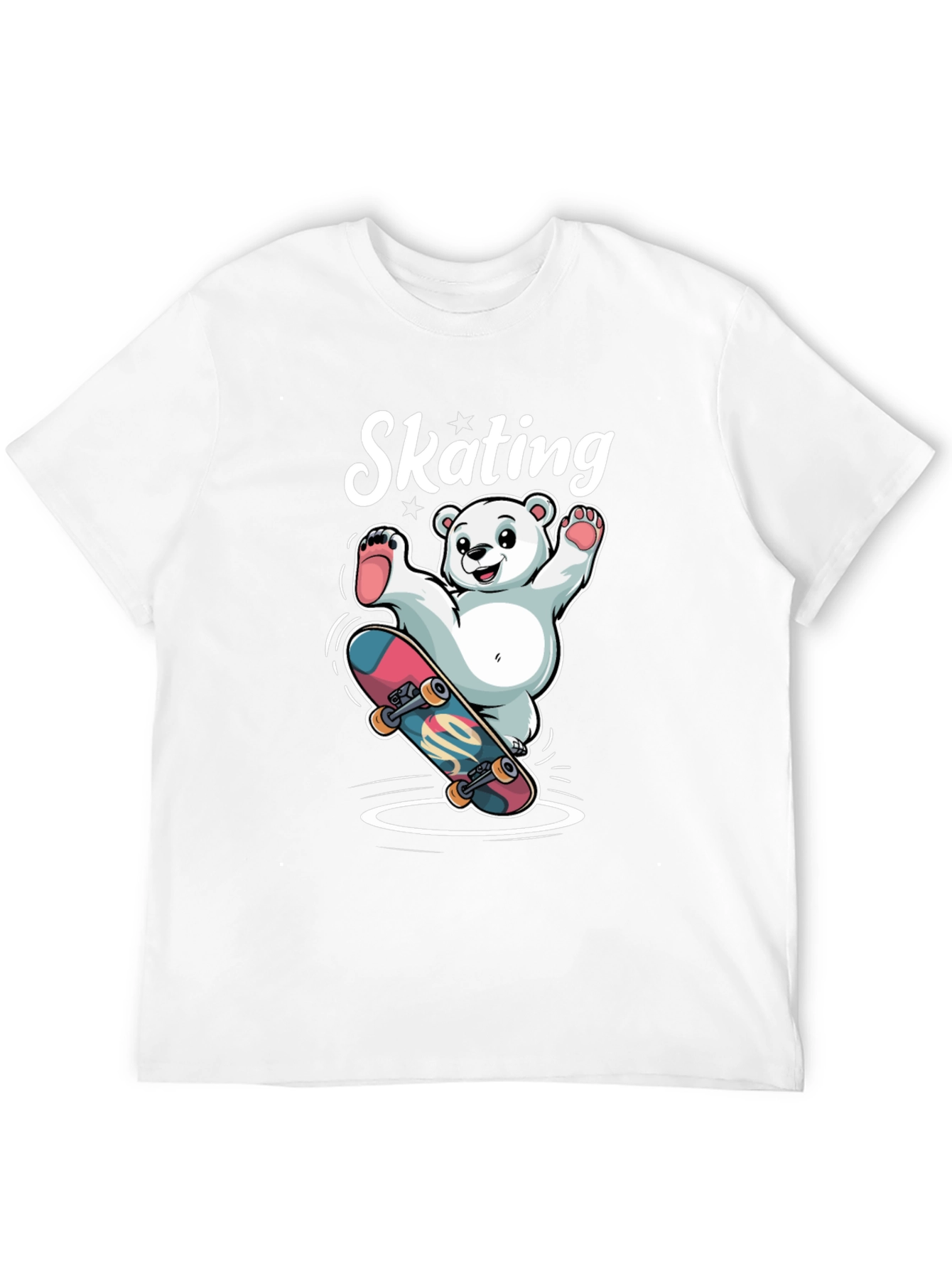 Skating Bear Graphic Tee - Cool & Fun Design!