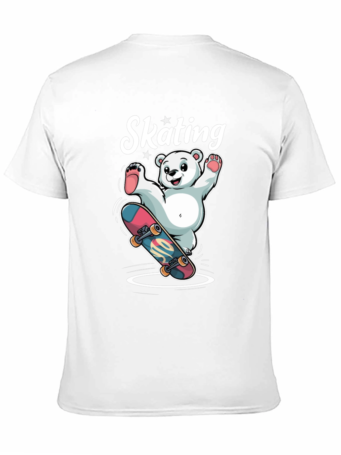 Skating Bear Graphic Tee - Cool & Fun Design!