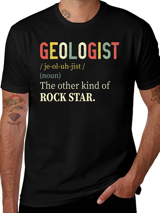 Geologist Rock Star T-Shirt - Funny Geology Definition Tee