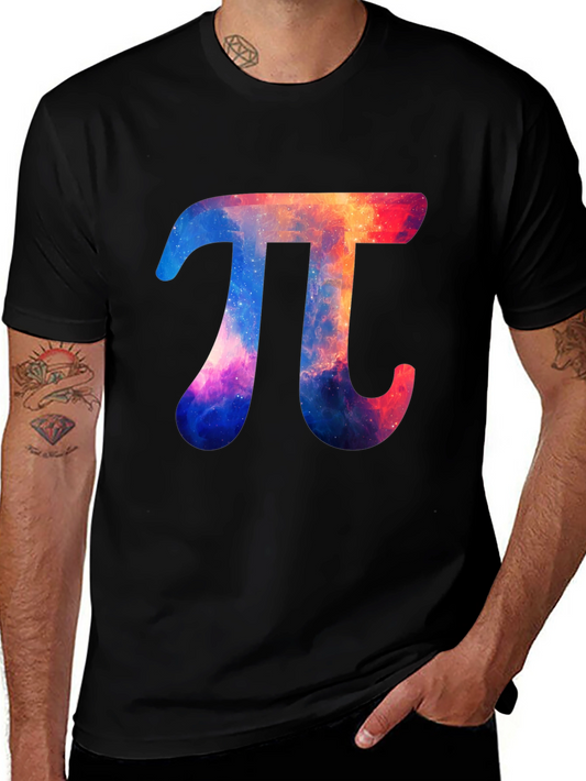 Galaxy Pi Symbol Graphic T-Shirt