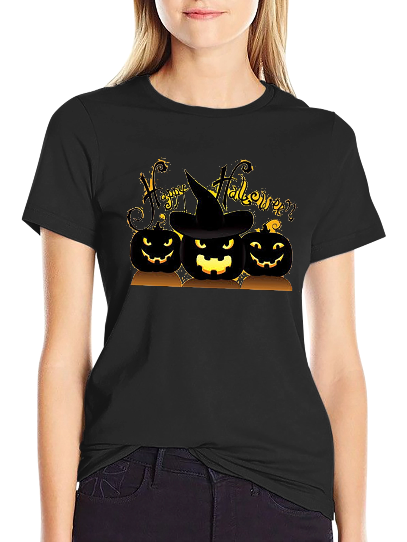 Spooky Halloween Pumpkin T-Shirt