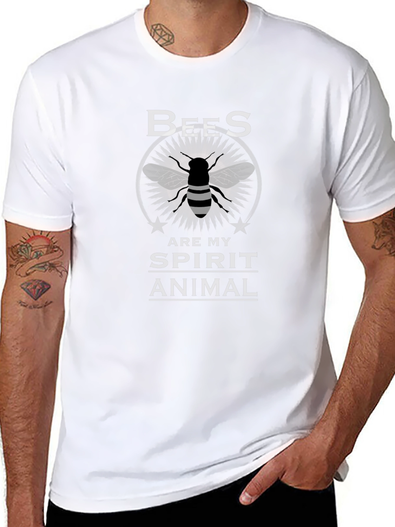 Bees Are My Spirit Animal Graphic T-Shirt