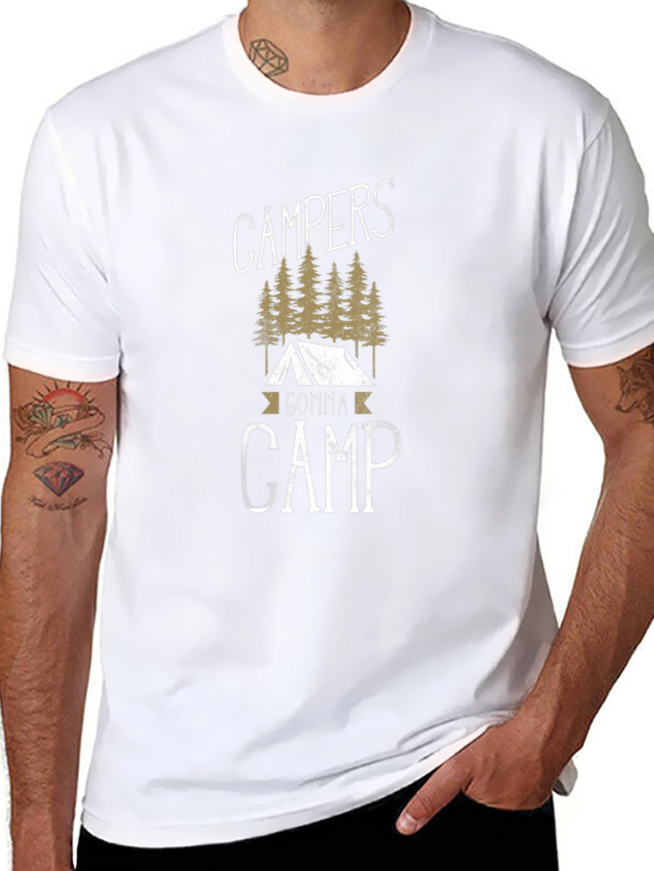 Campers Gonna Camp Graphic Tee - Adventure Awaits!