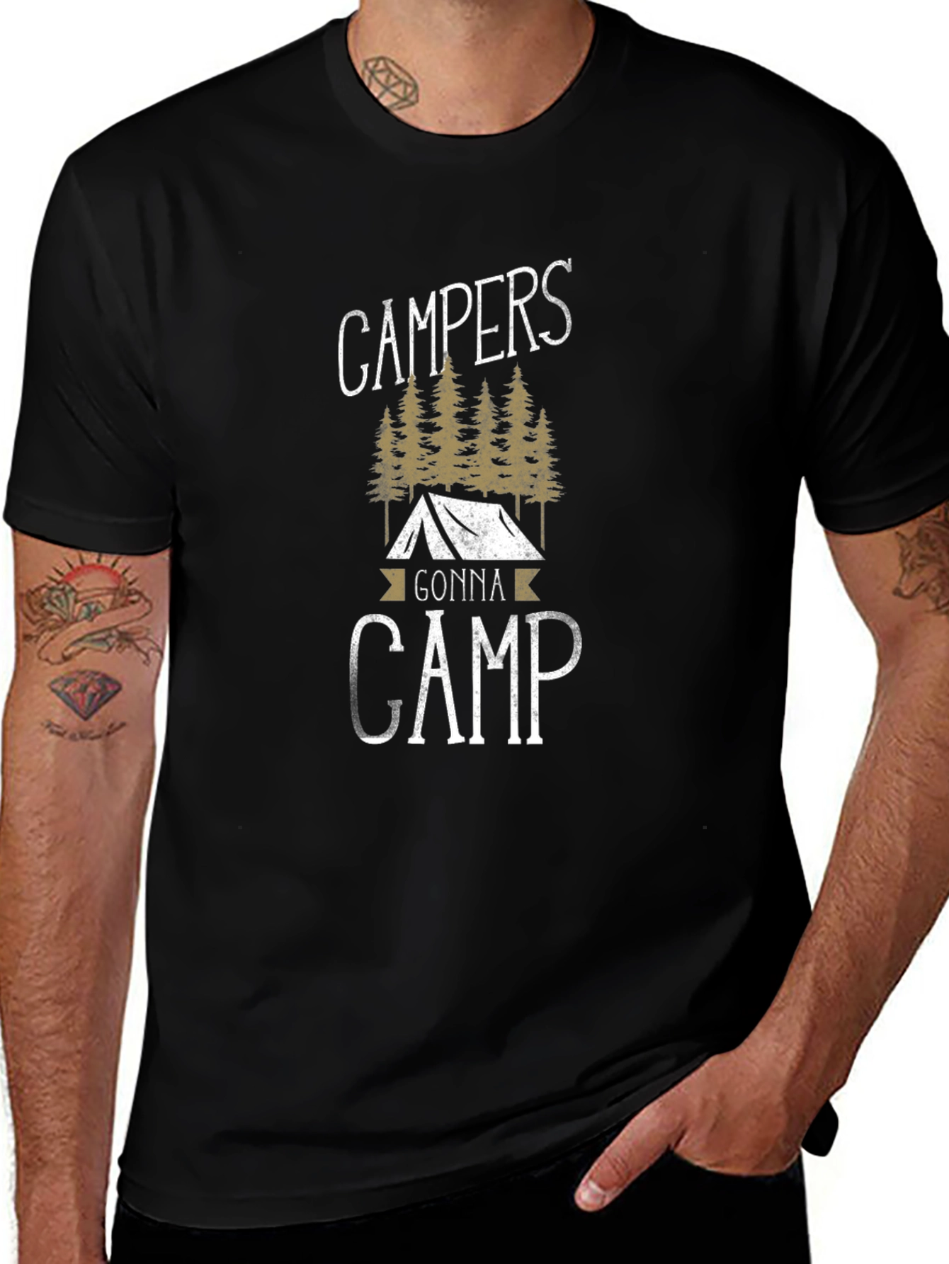 Campers Gonna Camp Graphic Tee - Adventure Awaits!