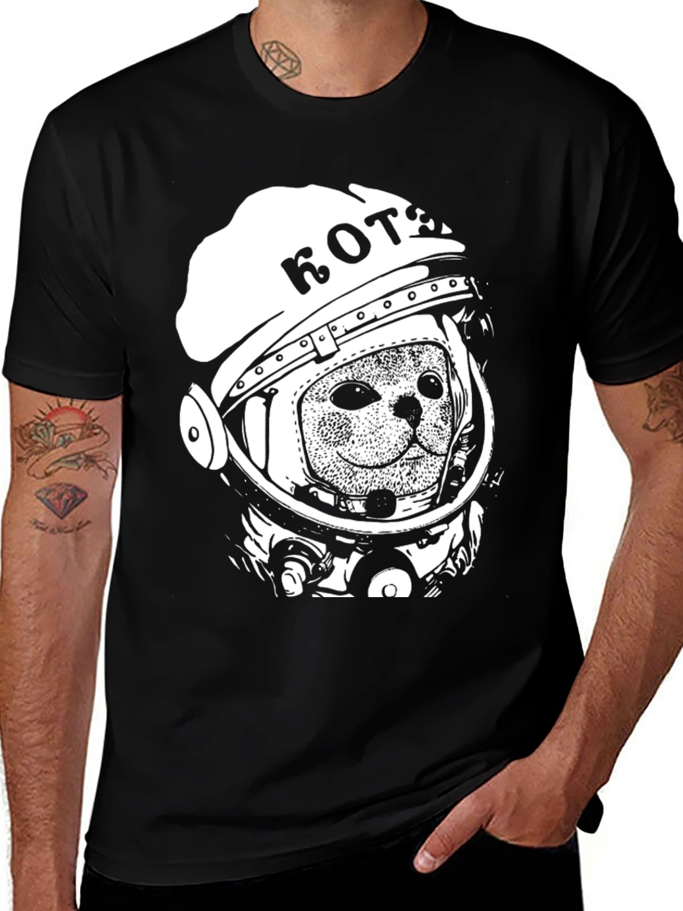 Cat Astronaut T-Shirt - Space Kitten Tee