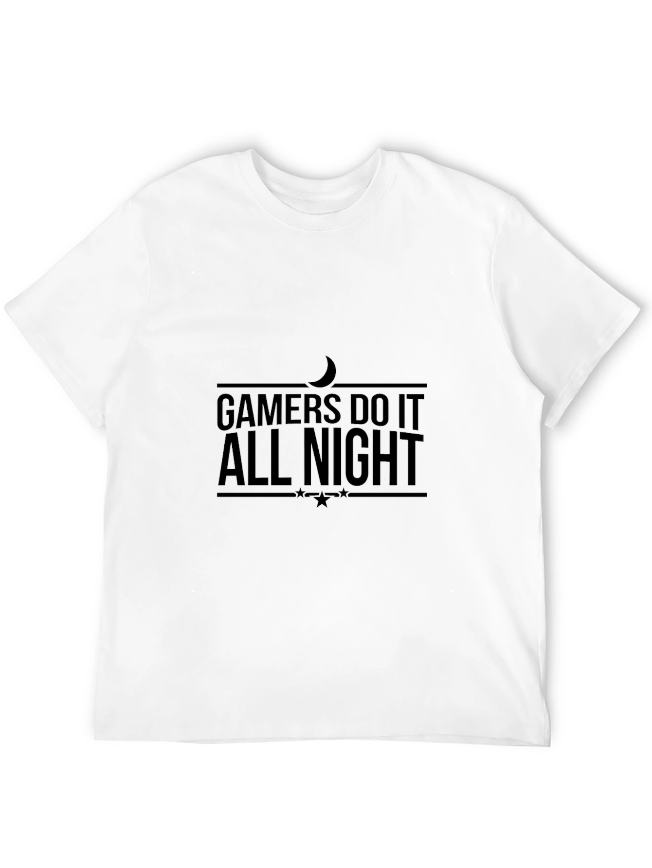 Gamers Do It All Night Black T-Shirt
