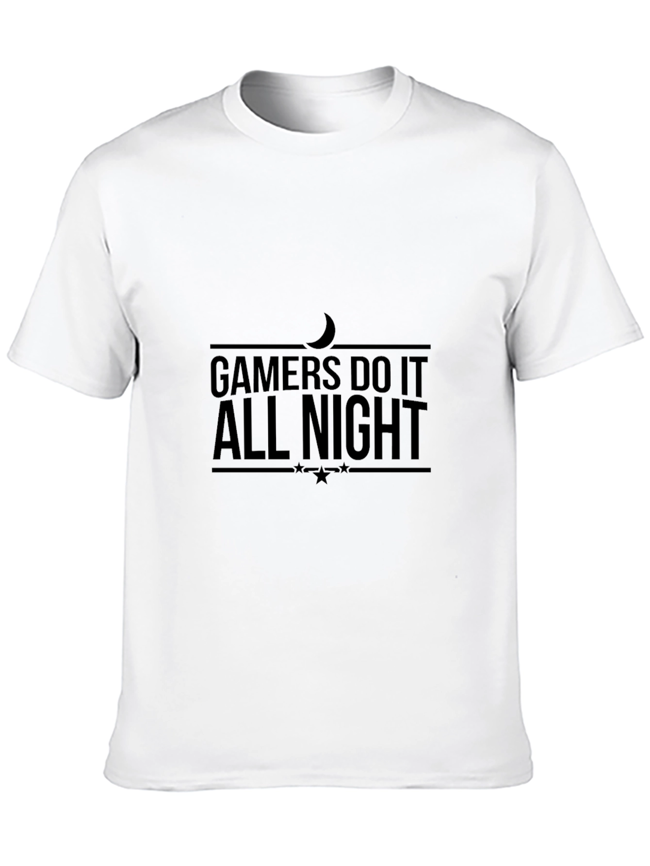 Gamers Do It All Night Black T-Shirt