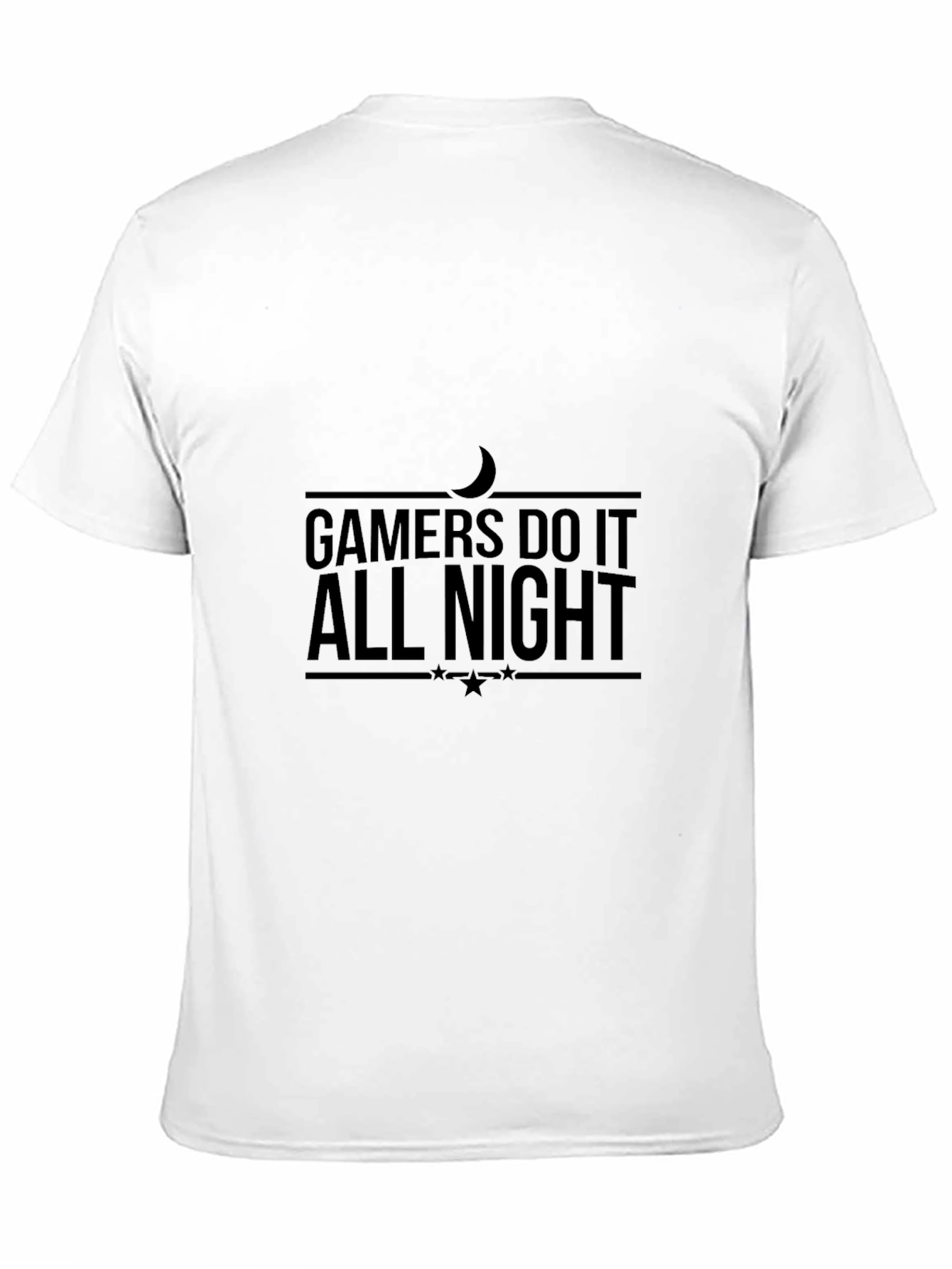 Gamers Do It All Night Black T-Shirt
