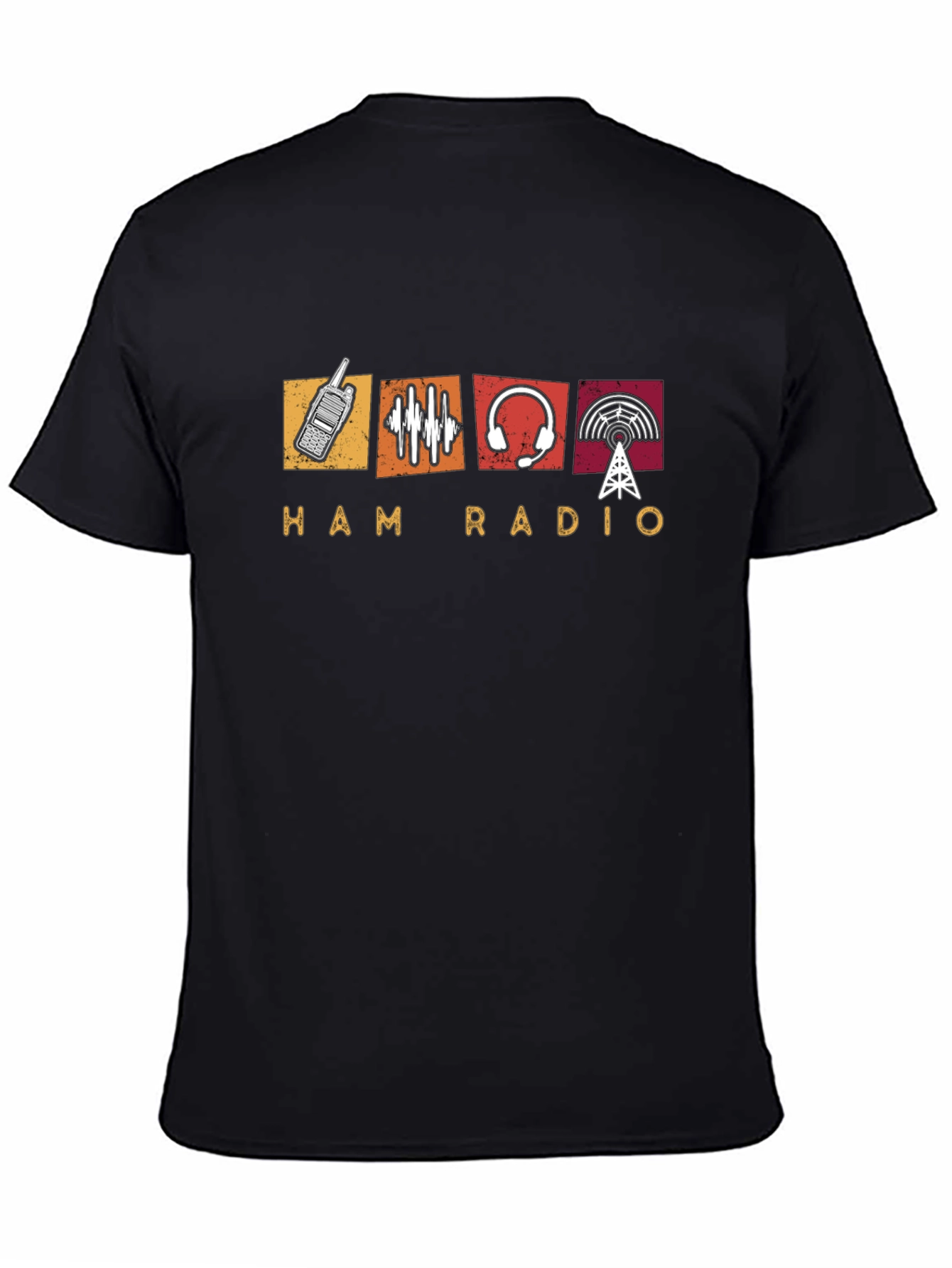 Ham Radio Design Black T-Shirt