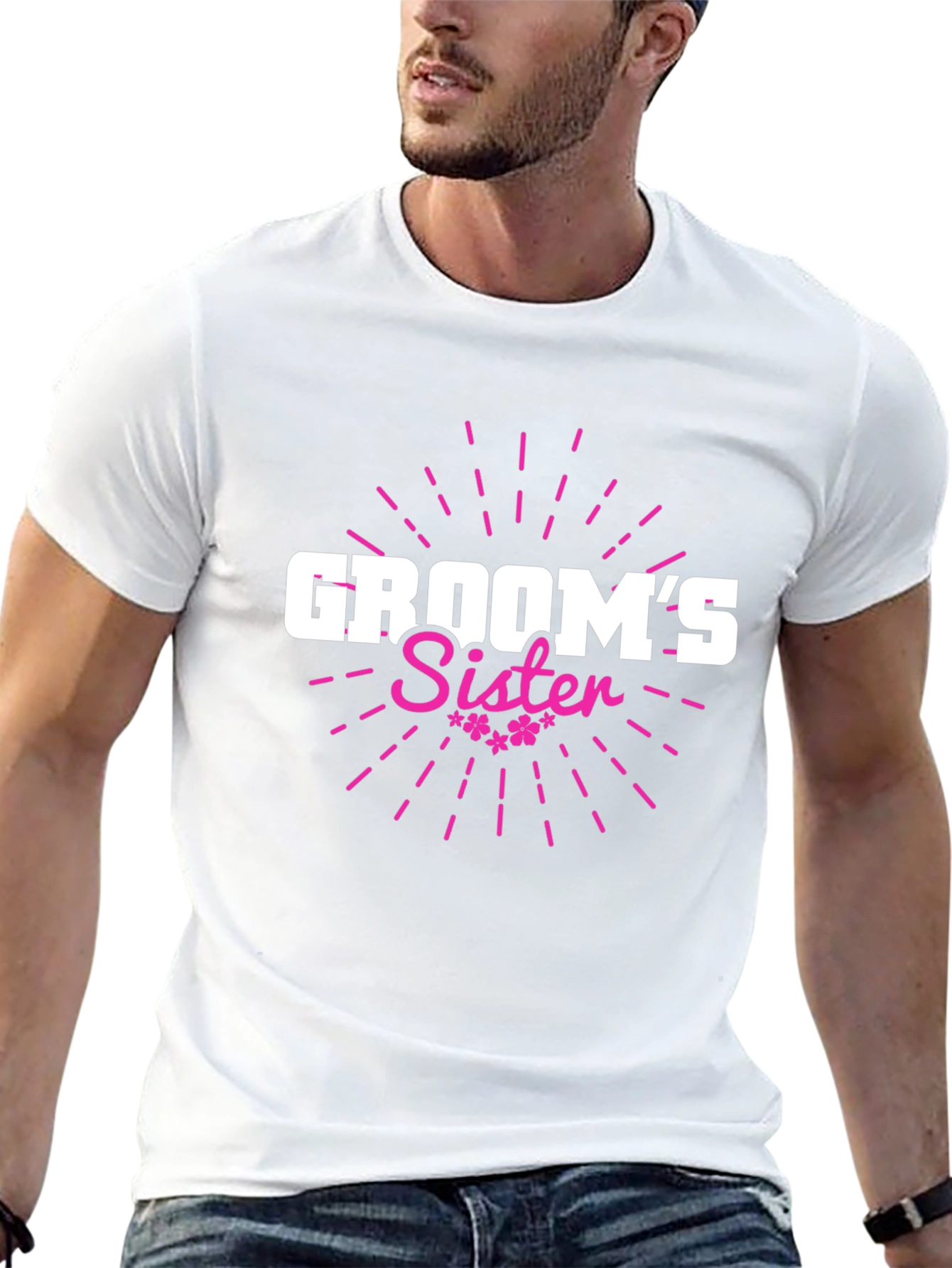 Grooms Sister T-Shirt - Wedding Party Apparel