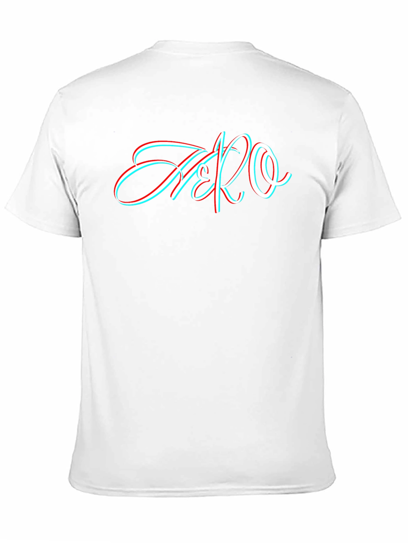 Stylish Black T-Shirt with 3D Style Zero Graphic