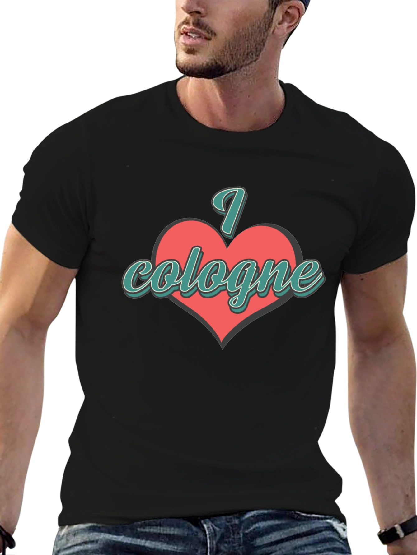 I Love Cologne Graphic Tee - Black T-Shirt