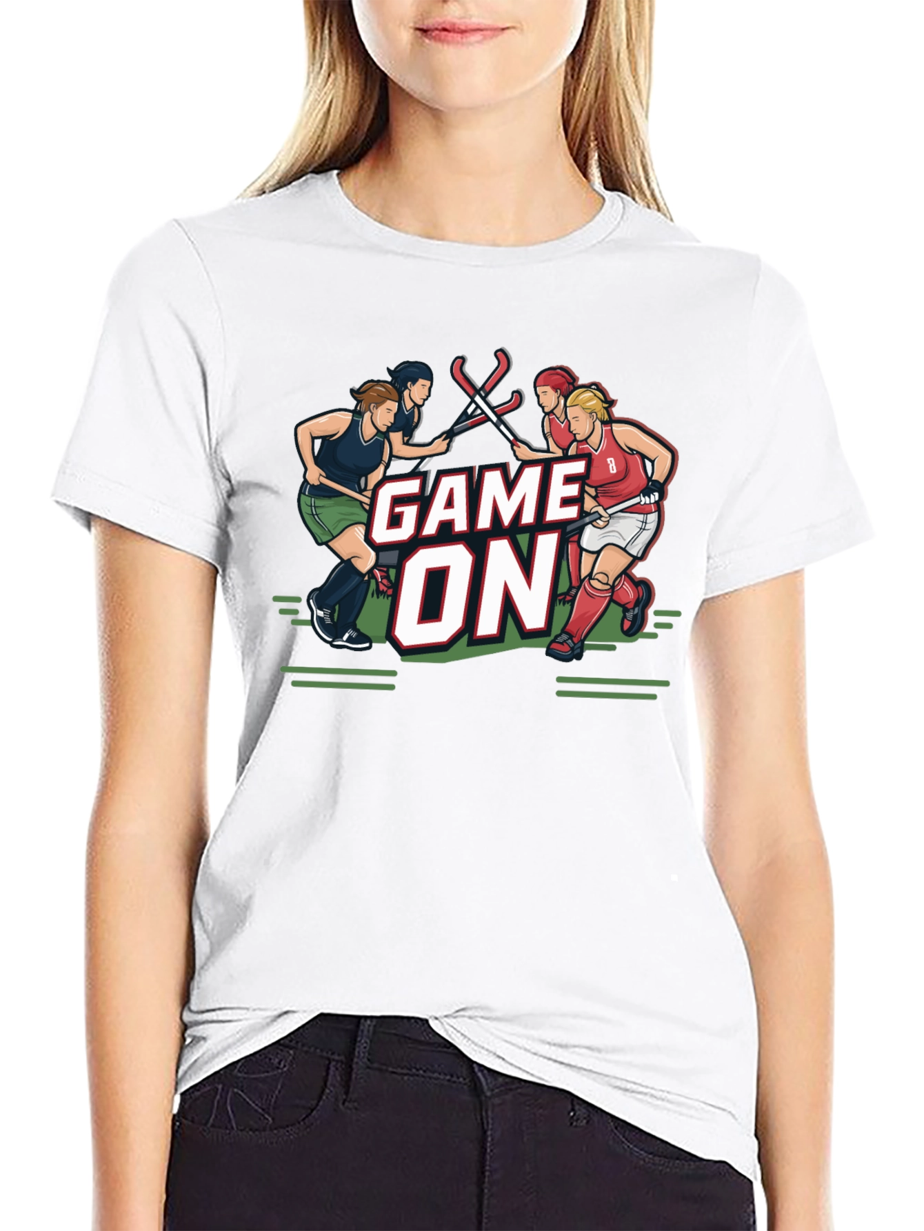 Game On Field Hockey Graphic T-Shirt