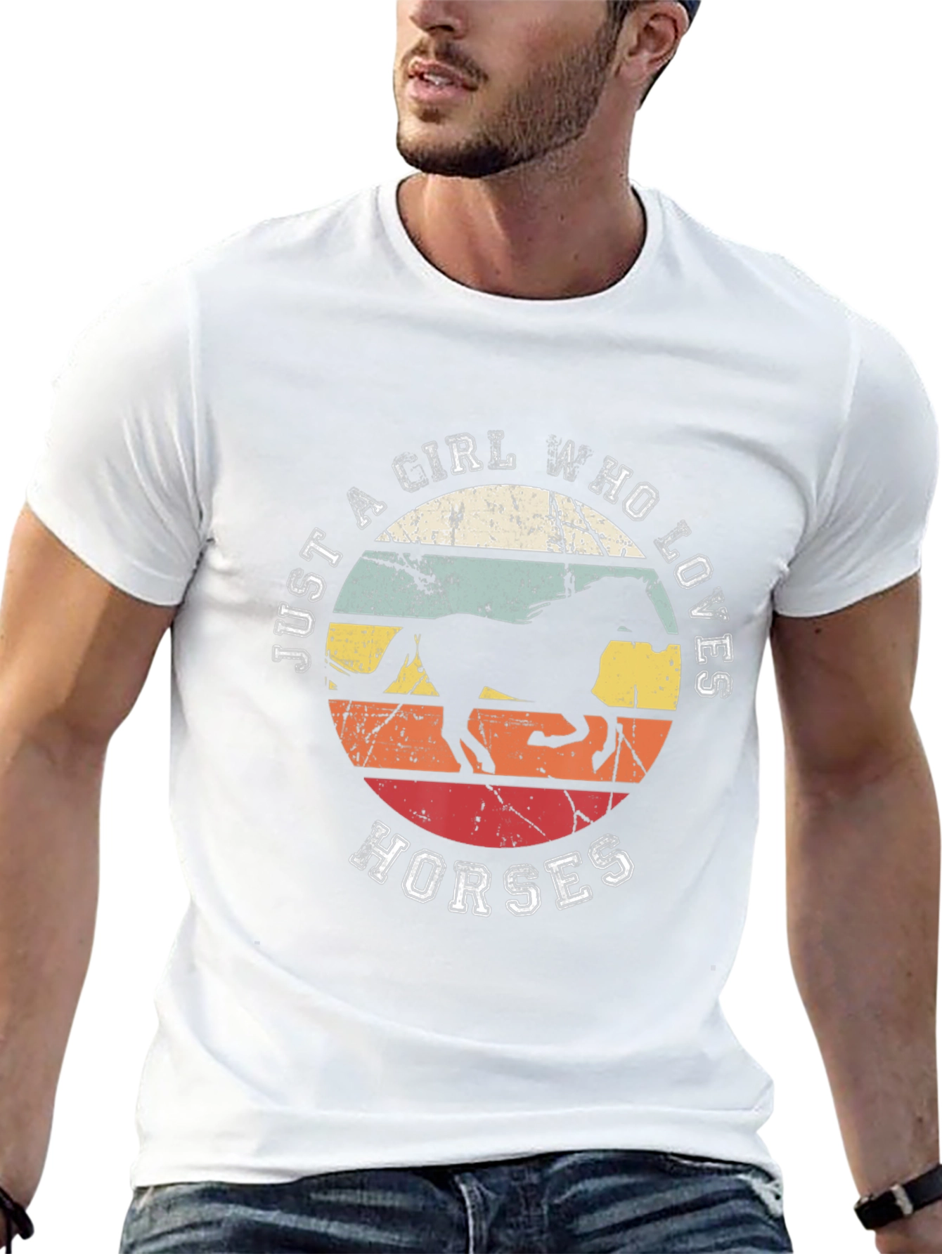 Just A Girl Who Loves Horses Graphic Tee