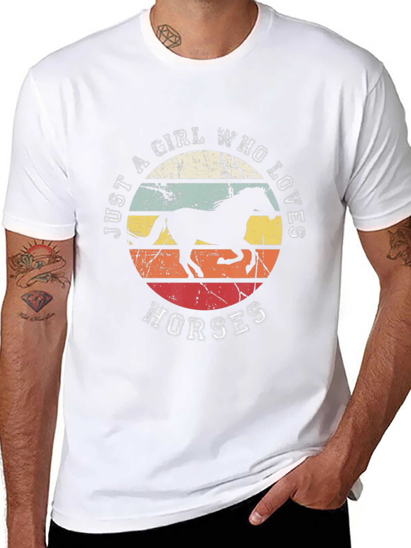 Just A Girl Who Loves Horses Graphic Tee