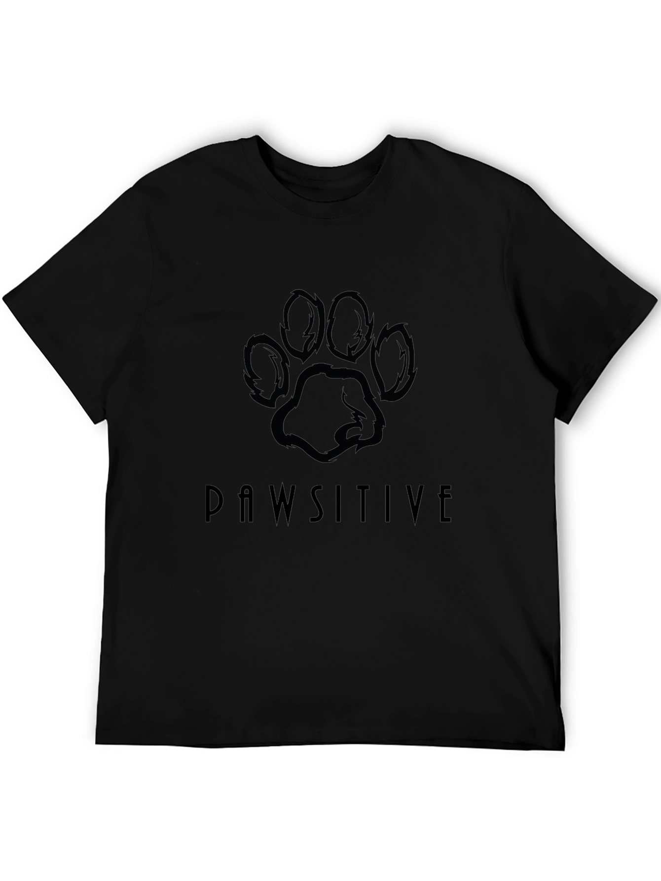 Pawsitive Black Graphic Tee