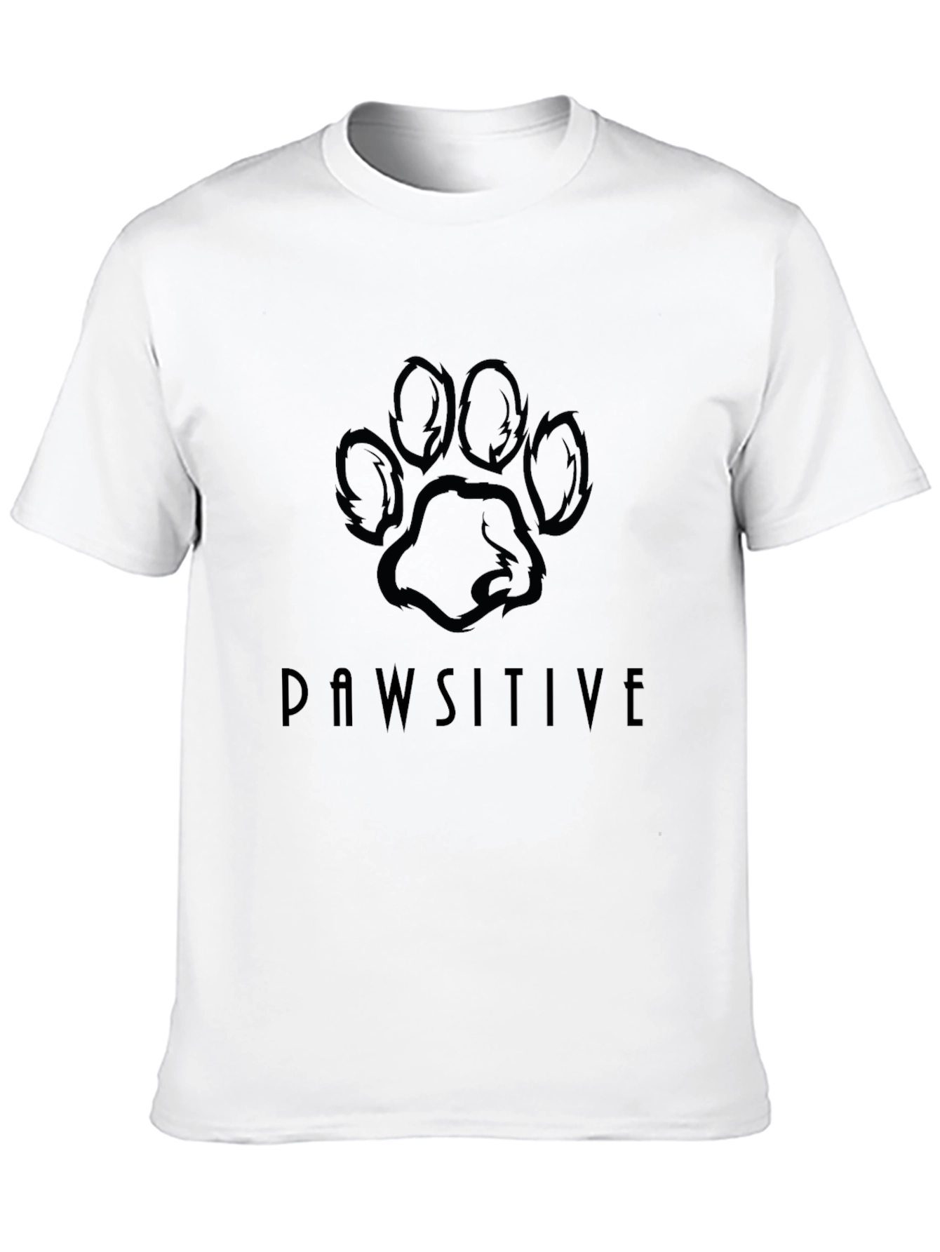 Pawsitive Black Graphic Tee