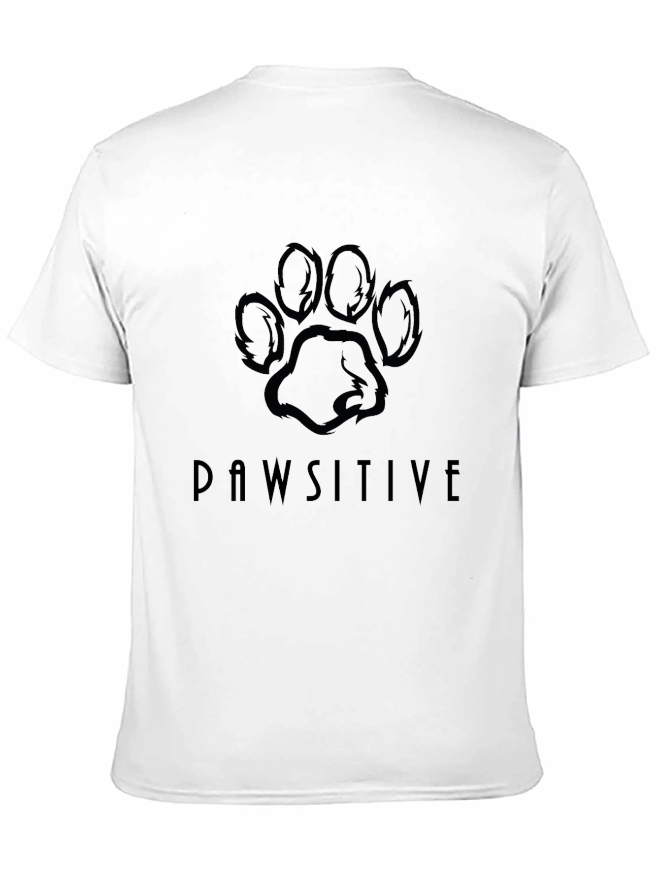 Pawsitive Black Graphic Tee