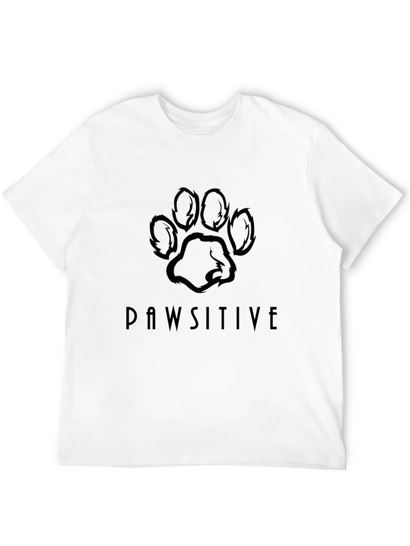 Pawsitive Black Graphic Tee